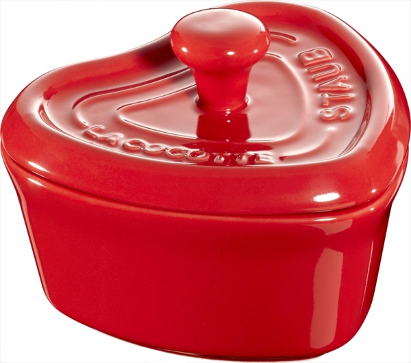 Staub Keramik Mini Cocotte, Herz kirsche 11 cm Ceramic