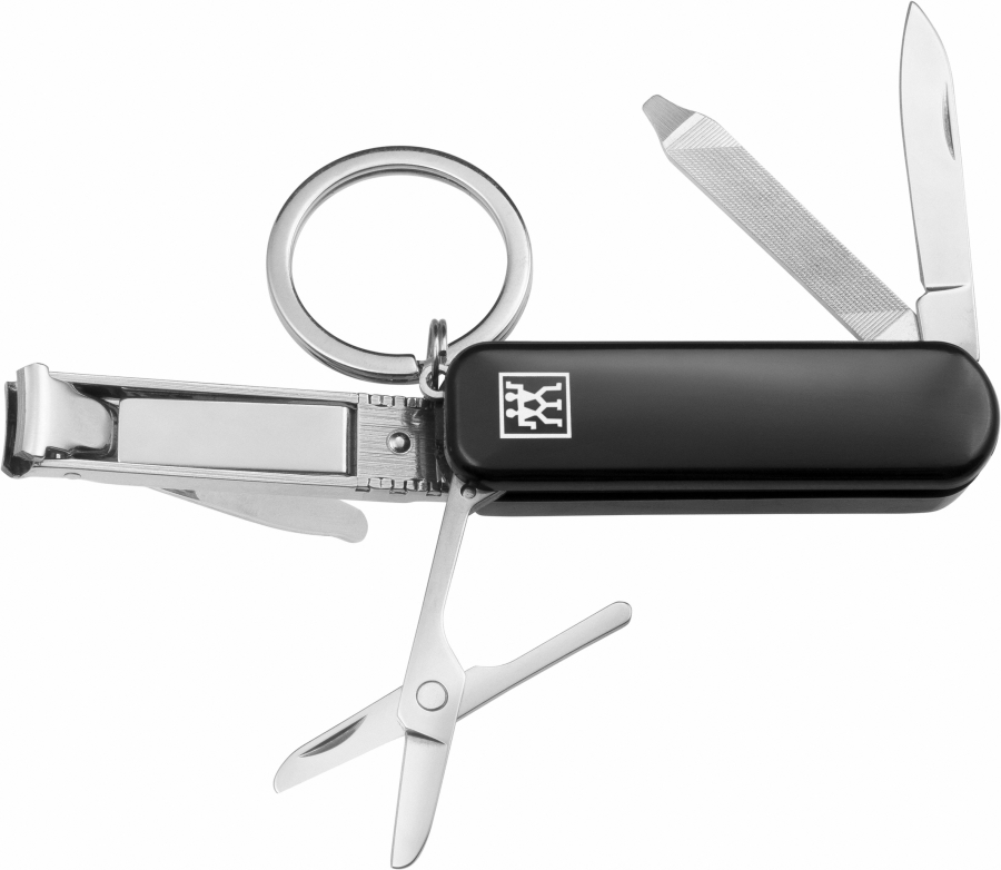 INOX Multi-Tool, Nagelknipser Taschenmesser schwarz Maniküre ZWILLING Classic