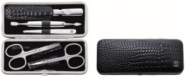 Zwilling ZWILLING® Classic Inox Rahmen-Etui, Manicure Etui Nagelpflegeset schwarz, 5-tlg.